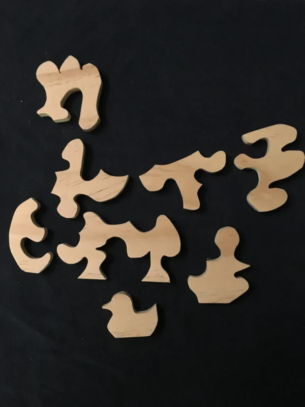 wooden chicken puzzle