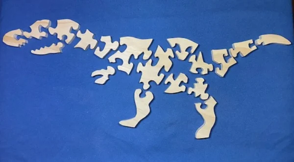 Wooden T-rex puzzle